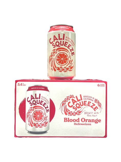 Cali Squeeze Blood Orange Hefeweizen Brewed With Real Fruit