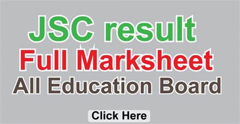 Jsc Result Marksheet 2019 Download Online With Marks Jsc Result 2019