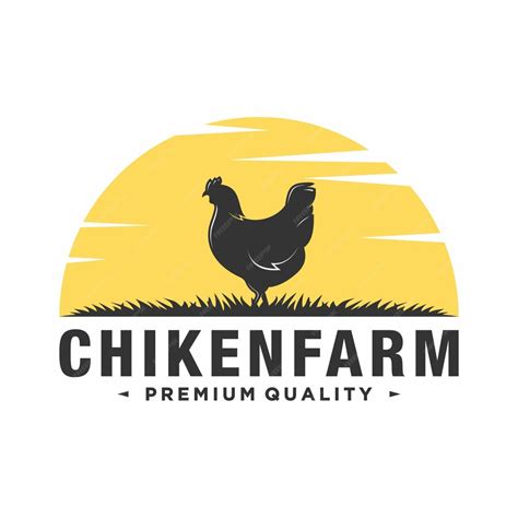 Premium Vector Chicken Farm Logo Vector Illustration Design Farm