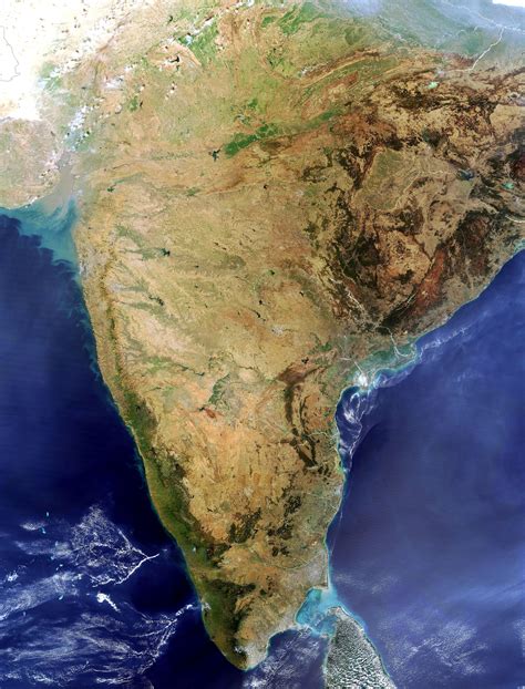 Satellite Map Of India India Map Birds Eye View Map Space Photography