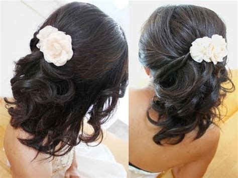 Enjoy styling tips for different black hair. Bridal Hairstyle for Short Medium Long Hair Tutorial ...