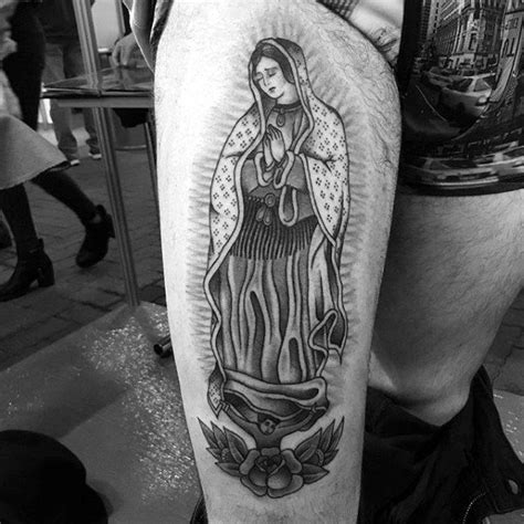 12 graceful our lady of guadalupe tattoos tattoodo. 50 Guadalupe Tattoo Designs For Men - Blessed Virgin Mary ...