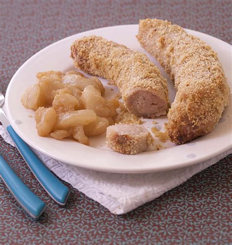 Boudins blancs rôtis en croûte de moutarde et chapelure cuisson au