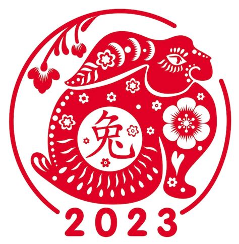 Premium Vector Happy Chinese New Year 2023 Year Of The Rabbit Zodiac