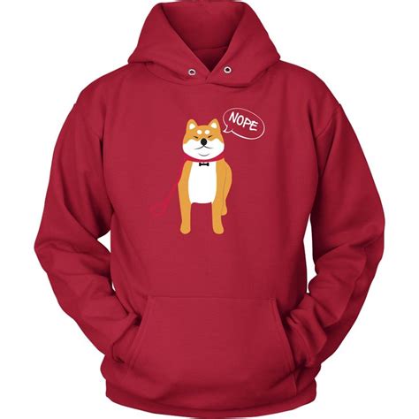 Cute Shiba Inu Shirt Nope Doge Meme Hoodie Animal Rescue Hoodies