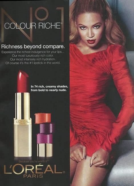 Beyonces Color Riche Loreal Lipstick Ad Stylefrizz