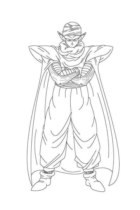 Piccolo From Dragon Ball Z Coloring Page Download Print Or Color