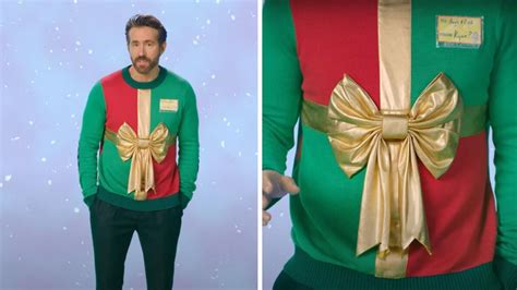 Ryan Reynolds Ugly Xmas Sweater Is Back For Sickkids And So Many Famous