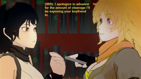 Blake Knows Yang She S Looking Right At It Rwby Know Your Meme