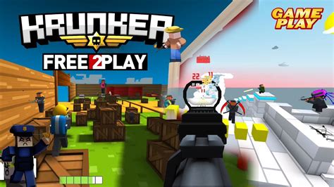 Krunker Gameplay Pc Steam Free To Play Pixel Online Shooter