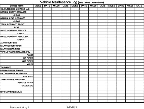30 Free Vehicle Maintenance Logs Excel Pdf Word Templatearchive