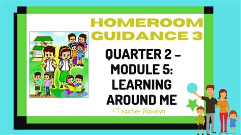 Homeroom Guidance Grade Quarter Module Week To Learning