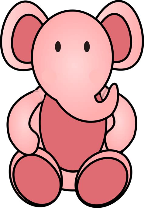 OnlineLabels Clip Art - Pink elephant png image