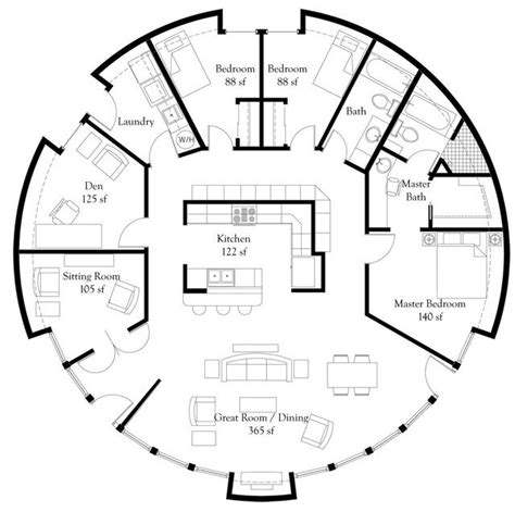 Most dome homes are constructed real working drawings diy house plans with free software, monolithic dome edition by robert bissett. Monolithic Dome Home Floor Plans - An Engineer's Aspect