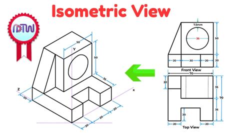 Isometric View How To Construct An Isometric View Of An Object