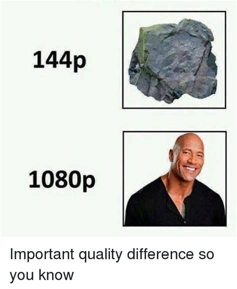 144p 1080p Important Quality Difference So You Know Funny Meme On Meme