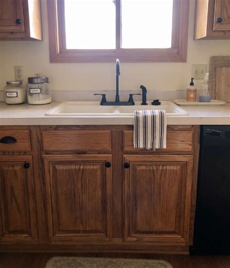 How To Update Oak Cabinets With Briwax Oak Kitchen Cabinets Stained