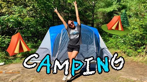 I Went Camping Montageandvlog Youtube