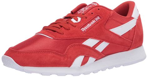 Reebok Synthetic Classic Nylon Sneaker In Red For Men Lyst