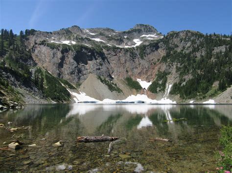 Silver Lake─precious Body Of Water Above Old Mining District Hike Of