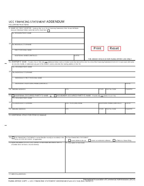 Form Ucc1ad Fill Out Sign Online And Download Fillable Pdf Texas