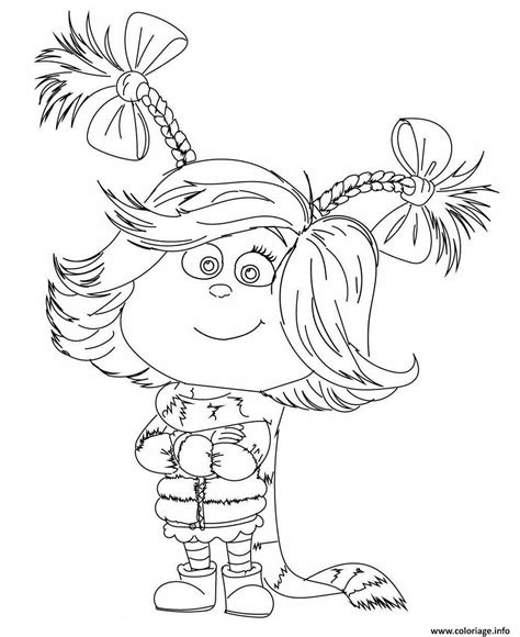 Coloriage Cindy Lou Who Le Grinch