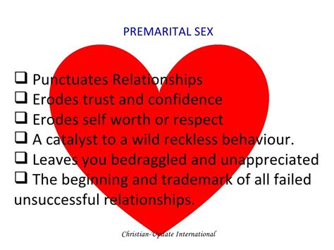 relationships and premarital sex