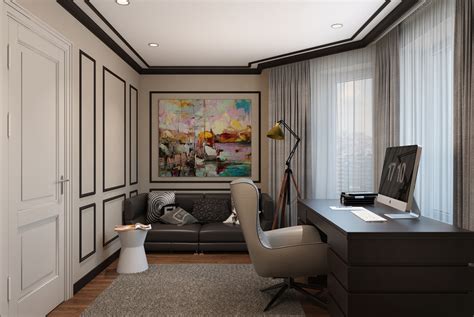 Modern Classic Interior Design Home Office Designs On Behance