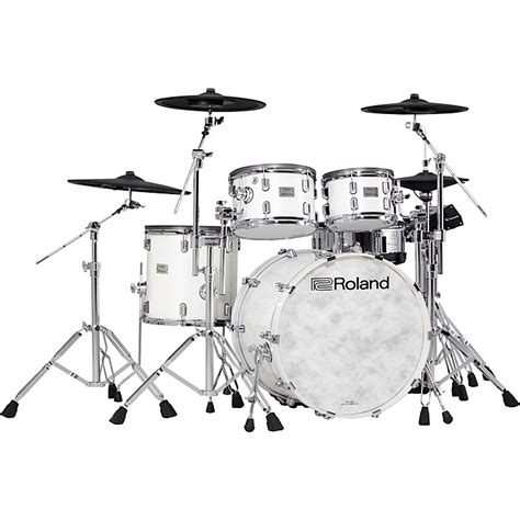 Roland Vad706 V Drums Acoustic Design Drum Kit Pearl White Finish Guitar Center
