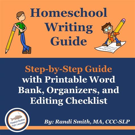 Homeschool Writing Guide Peanut Butter Fish Lessons