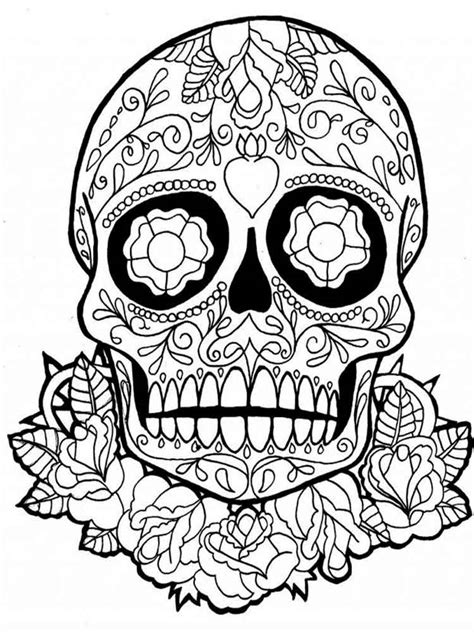 Printable Day Of The Dead Coloring Pages 2023 Calendar Printable