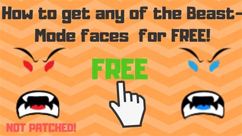 Save and share your meme collection! How to get ALL the Beast-Mode faces for FREE (roblox ...