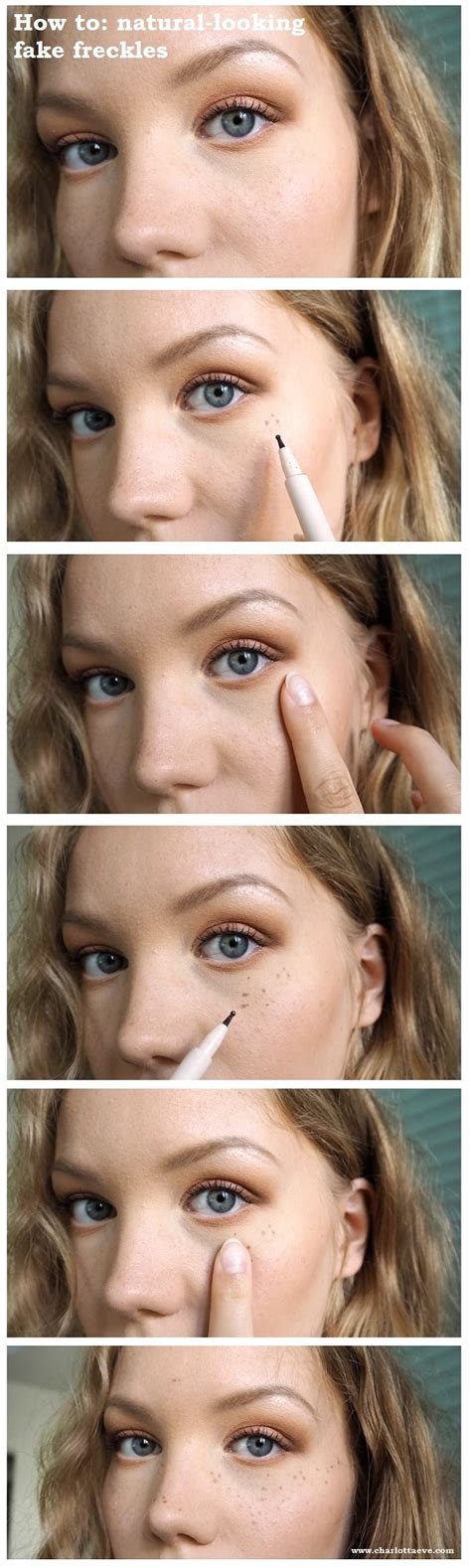 How To Natural Looking Fake Freckles With Makeup