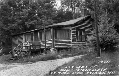 For guests with a vehicle, free parking is available. Cabin at Virgin Timber Lodge | Postcard | Wisconsin ...