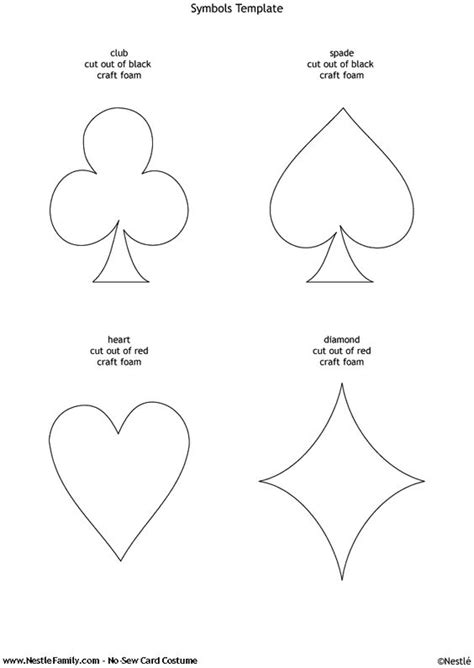 Maybe you would like to learn more about one of these? template to make over-sized playing cards | Party Planning ...