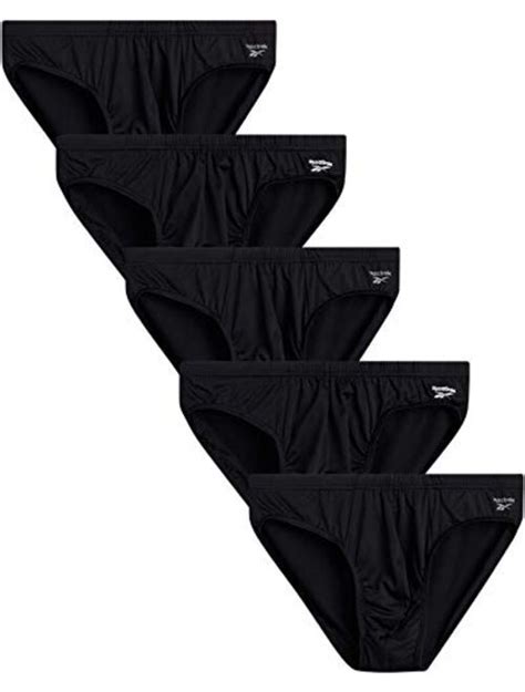 Buy Reebok Mens Underwear Quick Dry Performance Low Rise Briefs 5 Pack