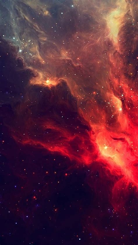 Red Galaxy Nebula Iphone Wallpaper Iphone Wallpapers In 2019 Galaxy