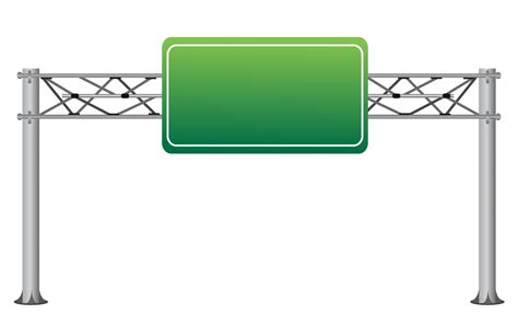 Green Road Sign Clipart