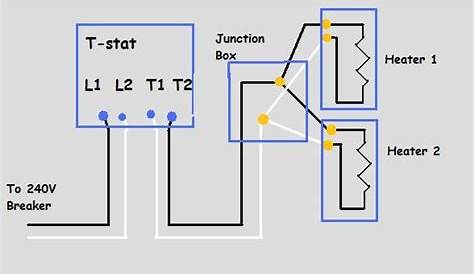 240v electric baseboard heater wiring diagram