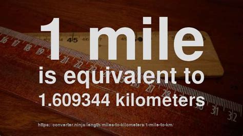 1 Mile To Km How Long Is 1 Mile In Kilometers Convert