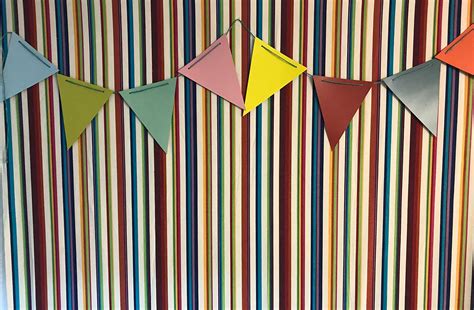 Striped Paper Card Bunting Kit The Stripes Company The Stripes