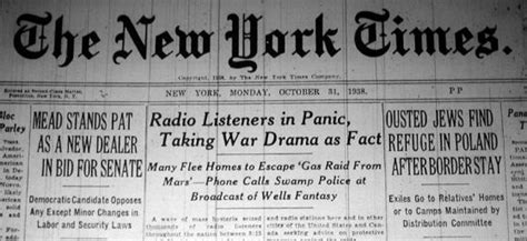 Orson Welles And The 1938 Radio Show Panic Scihi Blog