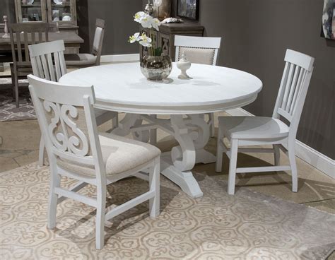 Gray Round Dining Room Table Gray Wooden Fiji Round Dining Table