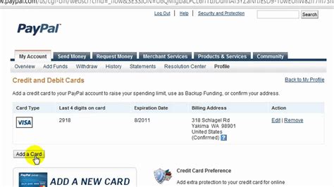 How can i see my sbi credit card statement. PayPal - Adding a Credit Card and Bank Account - YouTube