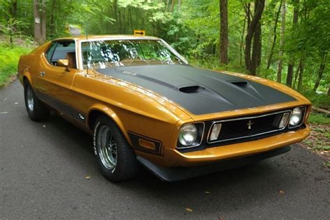 For Sale 1973 Ford Mustang Mach 1 Gold Modified 429ci V8 3 Speed