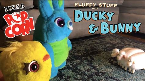 Toy Story Fluffy Stuff With Ducky And Bunny Three Heads Pixar Popcorn