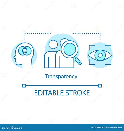 Transparency Concept Icon Stock Vector Illustration Of Outline 178648416