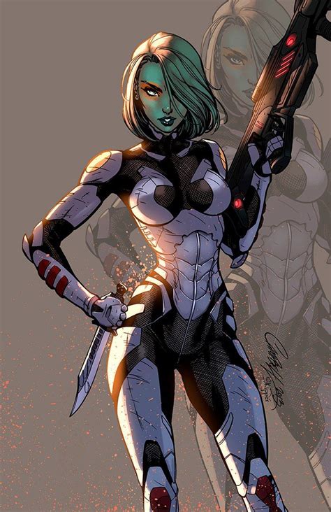Новости Marvel comics art Superhero art Gamora comic