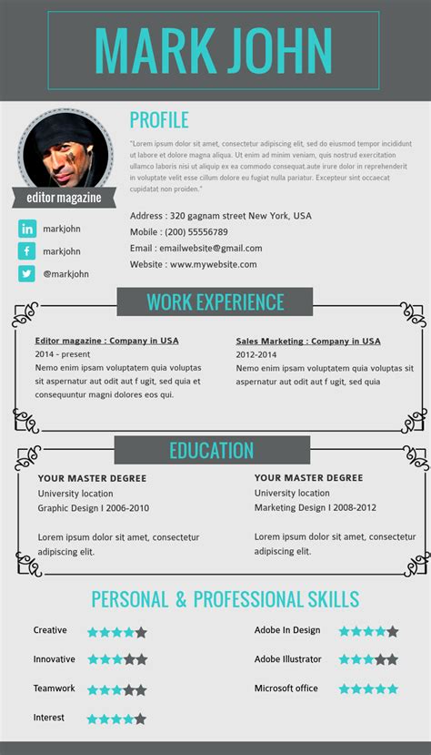 40 Create Your Own Resume That You Can Imitate