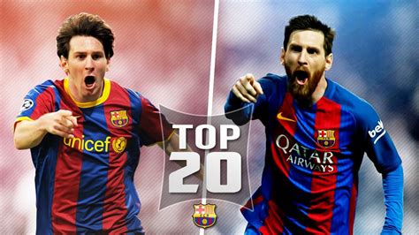 Lionel Messi Top 20 Goals Out Of All 500 For Barcelona